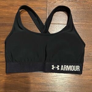 Under Armour Black Padded Sports Bra, size S
